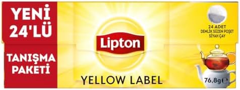 Lipton Yellow Label Demlik Poşet Siyah Çayı, 12 x 76.8 Gr — Amazon ürün görseli