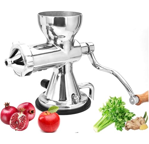 Exprimidor manual con base de succión y abrazadera para pasto de trigo, espinacas, col rizada, apio, extracción de jugo saludable para el hogar
