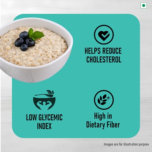 Image of Kwality Steel Cut Oats 1.5 kg Jar Pack | Pure Wholegrain Oatmeal | High Fiber & Protein | Ideal for Weight Loss, Healthy Breakfast & Clean Eating Diet | 1500 g