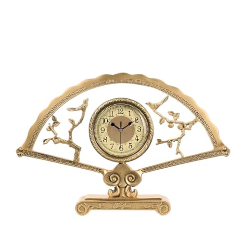 Reloj de escritorio de latón decorativo clásico para sala de estar 2