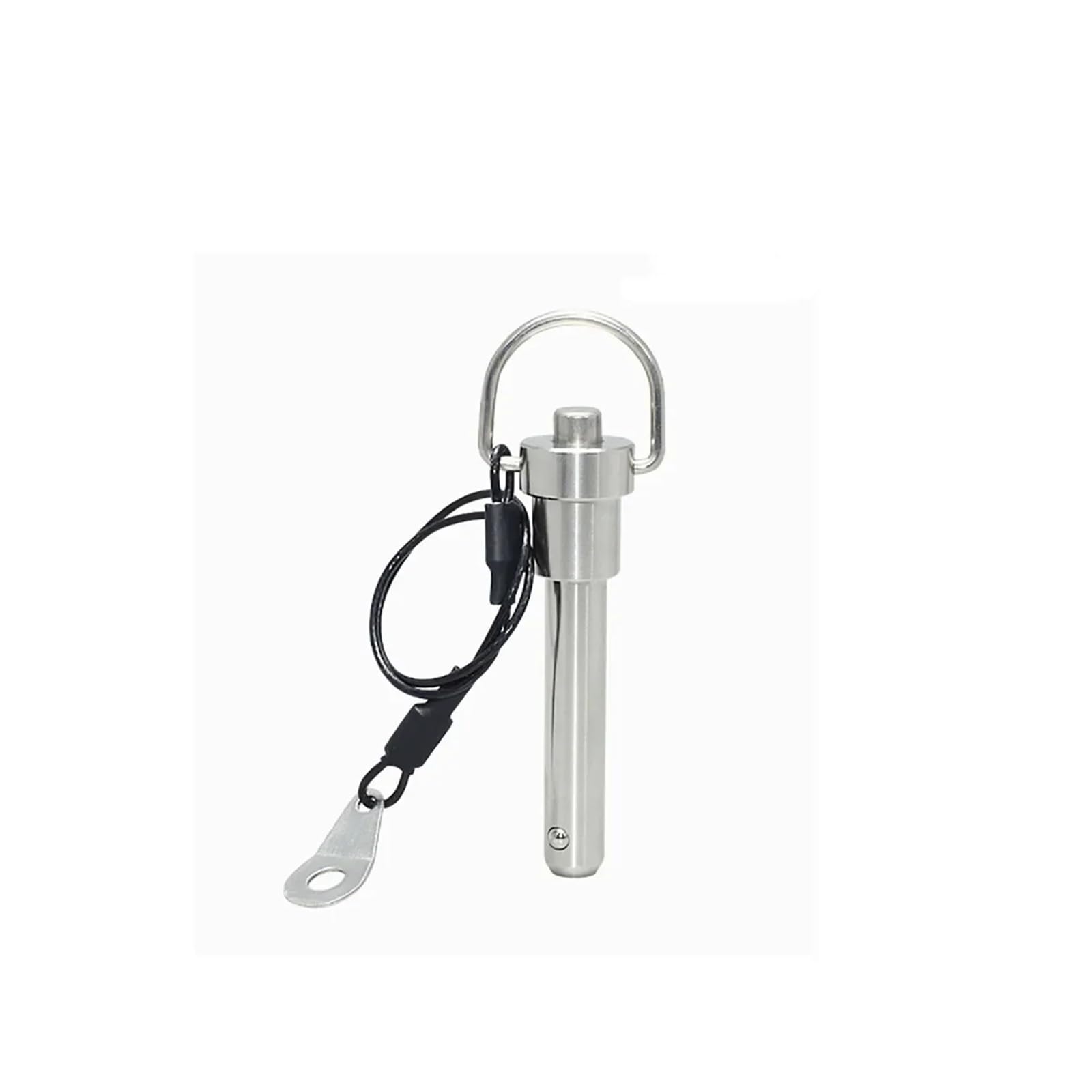 Botón de pasador de bloqueo de cabeza esférica, pasador de posicionamiento de bola de acero de liberación rápida/con cable de bucle de tracción M5-M6(1pcs 5x95)