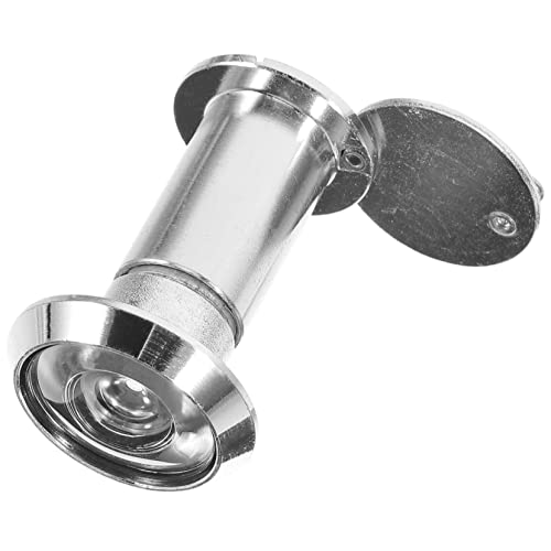 POPETPOP Mirilla para puerta frontal con cubre acero inoxidable para protección de privacidad mejorada miniatura 1