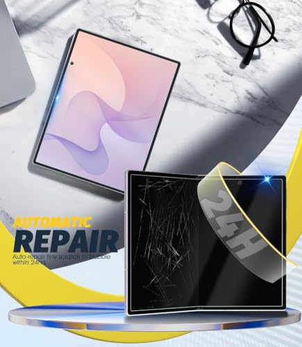 Image of Unbreakable Set Front & Back Membrane Screen Protector Compatible For Samsung Galaxy Z Fold 8, 7.6 Inch | Hydrogel Membrane Ultra Smooth Touch, fingerprint working with installation kit