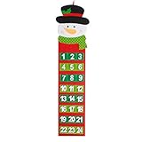 ★ Un lindo calendario para decorar su hogar, y él puede recordarle cuánto tiempo le queda a la Navidad. Perfecto para decorar su pared / habitación / dormitorio / ventana, etc.