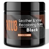 NIUB Leather Recoloring Balm Leather Color Restorer Scratch Repair Leather Cream for Furniture Couches Car Seats Shoes Bags Leather Dye and Restorer Restores Faded and Scratched Leather - Dark Black