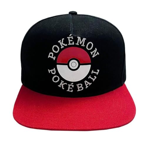 Pokemon Gorra Unisex Berretto Da Baseball, Nero, L Uomo