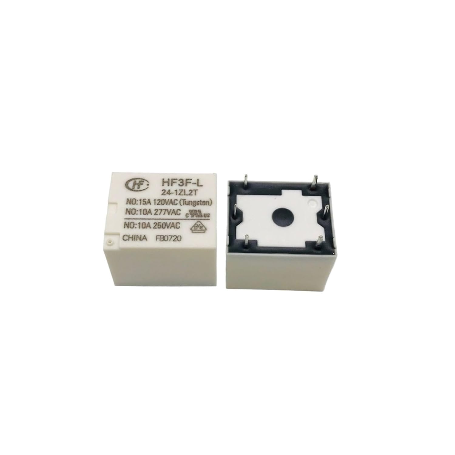 HF3F-L-5/12/24-1ZL2T Conversion 6-Foot Dual-Coil 10A277VAC Retention Relay*2pcs(HF3F-L-5-1ZL2T)