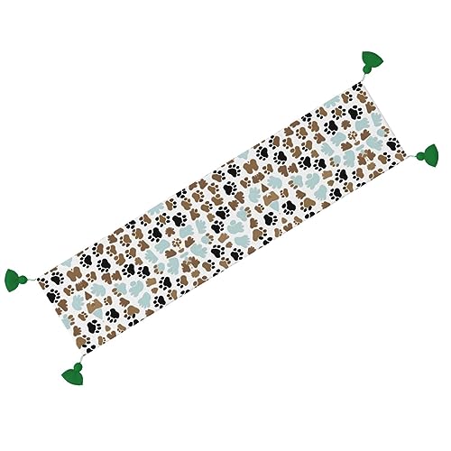 Chemin de table rustique et long anti-rayures pour table basse ou repas - 7