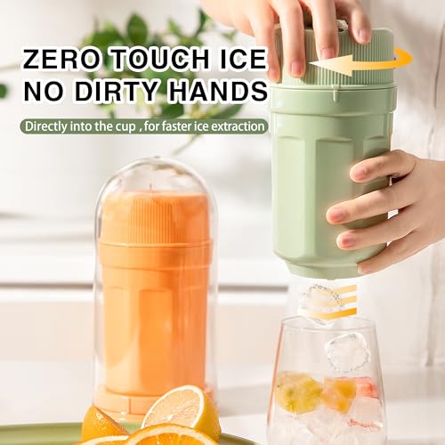 Bandeja para cubos de hielo con tapa verde VOSIGREEN miniatura 5