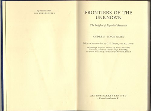 Frontiers of the Unknown