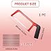 Professional Junior Hacksaw with 10 Blades – 6 Inch Small Hand Saw for Cutting Metal, Wood, Plastic, PVC Pipe– Compact Heavy-Duty Hacksaw Tool for DIY, Home & Workshop Projects (Red)