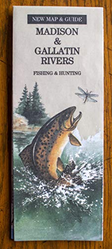 Map of Madison River: Fly Fishing Map and Guide for Madison and Gallatin Rivers Fishing and Hunting Montana, paper, unfolds to 22x34