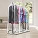 Sorbus Cover for Garment Rack - 6 Ft Transparent Clothes Rack Cover, Garment Coat Hanger Protector Dustproof Waterproof Clothing Storage Cover for Dresses, Suits, Coats, and more (Rack Not Included)