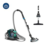 Philips FC9555/09 PowerPro Active beutelloser Staubsauger (650 W, 1,5 L Staubvolumen, inkl. Mini-Turbo-Saugbürste, Hartbodendüse) – Ansicht 3