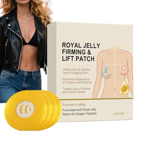 Parche transpirable para levantamiento de senos, 4 almohadillas de refuerzo natural, parche de levantamiento de senos, para displasia de pecho, flacidez posparto, asimetría genética de pecho plano