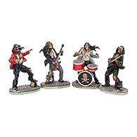 Rock out with this set of 4 band figurines Cast in the finest resin Expertly hand-painted
