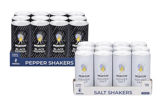 Morton Pepper and Salt Shakers Combo, Small