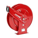 Reelcraft PW7600 OHP Pressure Wash Spring Retractable Hose Reel, 50' Hose Not Included, Red