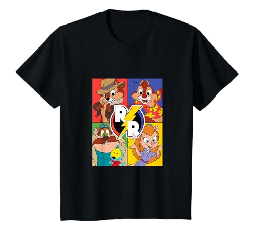 T-shirt Rescue Rangers Grid pour enfants Chip 'N Dale - Haut Disney