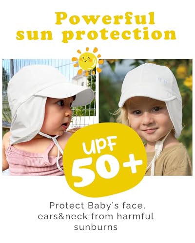 Image of FURTALK Baby Sun Hat Girls and Boys Summer Beach Swim Hat Essentials UPF 50+
