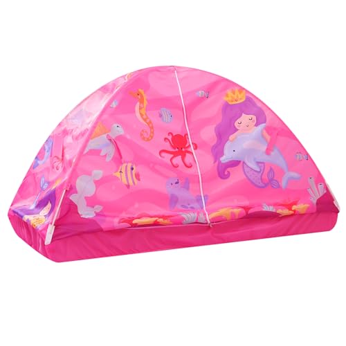 Kid Bed Tent -Twin Play Tent Baby Toddlers Dream Playhouse for Bedroom Decor Indoor Games Twin Size Bed Canopy by CRAWLBO