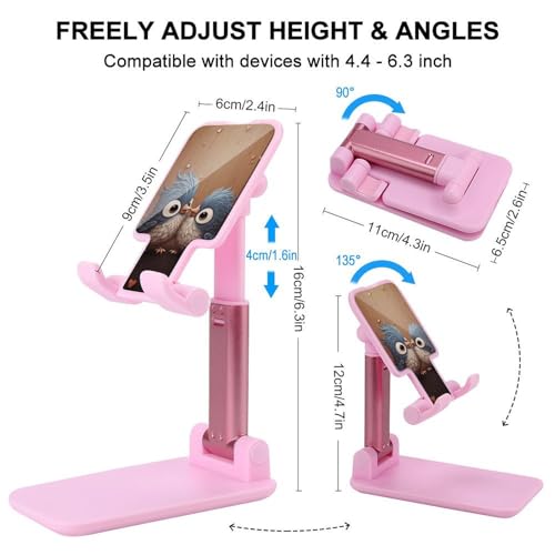 Support de téléphone pliable et réglable à rayures pour bureau - 2