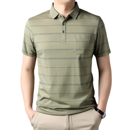 Polo imprimé dépouillé haut de gamme, hauts décontractés chics pour hommes