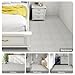 Elffloor Peel and Stick Floor Tile Waterproof Vinyl Flooring Self Adhesive Easy to Install 11.8 in×11.8 in Line Pattern Floor Stickers for Bathroom, Bedroom, Kitchen, 20 Pcs