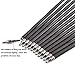 ZSHJGJR 30 Inch Archery Hunting Arrows Carbon Flu Flu Arrows Spine 500 Target Practice Arrows with 4pcs Turkey Feather Replaceable Arrowhead for Outdoor Hunting Shooting 6/12pcs (12, Four Color)