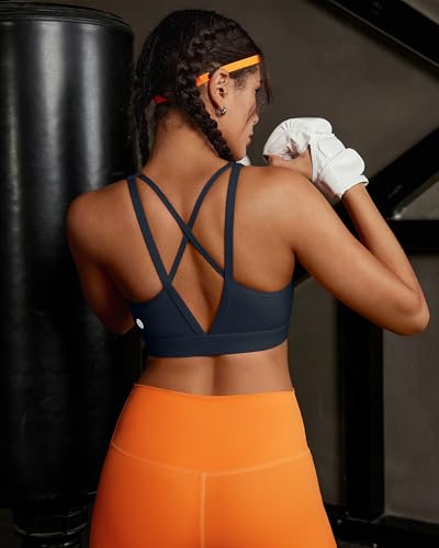 Image of RUNNING GIRL High Impact Sports Bras for Women, High Support Running Sports Bra Moulded Cup Strappy Sports Bras