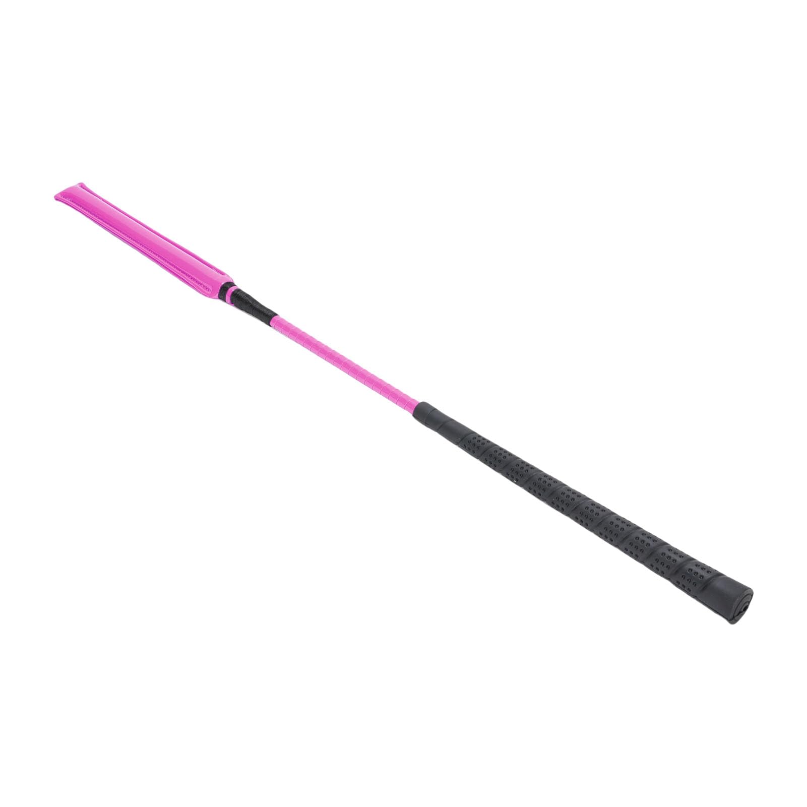 Fabater Frustino da Equitazione con Pelle Verniciata e Manico in Silicone Antiscivolo per Allenamenti di Corse di Sport Equestri 65 Cm