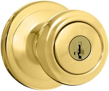 Kwikset Signature Series 97402-742 Polished Brass Cameron Smartkey Entry Knob