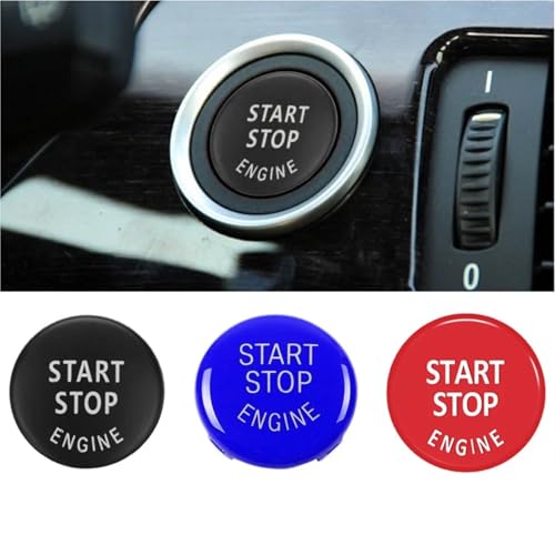 Couvercle bouton démarrage BMW X6 E71 X3 E83 X1 E84 cache noir Start Stop - 2