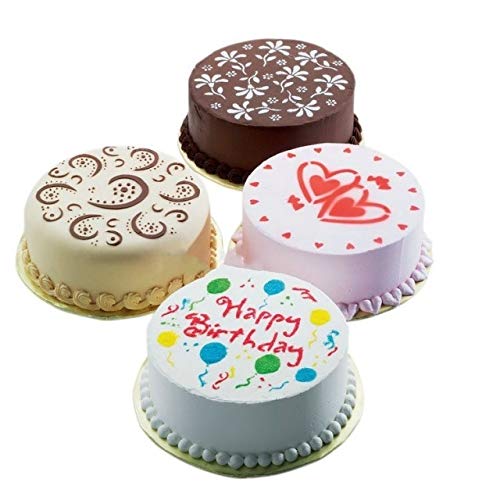 15-Pack Cake Decorating Stencil Molds, Magnoloran Wedding Cake Stencils Cake Templates Spray Floral Cake Molds, Wedding Cake Decorating Stencil Baking Tools, Dessert Decorating Molds #TOP2