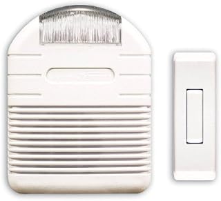 Heath Zenith SL-7744-02 Wireless Plug-In Door Chime Kit Flashing Light Perfect For Hearing