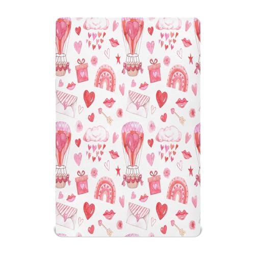 Ttgoth Sábana Bajera Ajustable para Cuna para niños y niñas, sábana de Punto Jersey para Cuna de bebé, sábana para Cuna estándar para Cuna y colchón de Cama Infantil, acogedora, Suave, Transpirable,