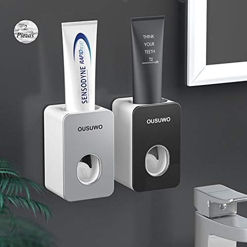 2 Pieces Automatic Toothpaste Dispenser with Wall Mounted,Kids Hands