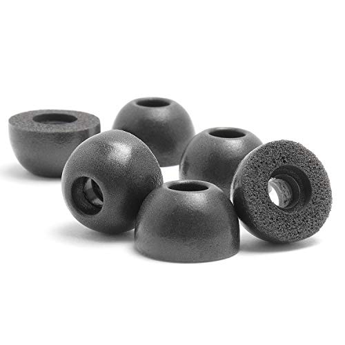 FSC 低反発 ウレタン製 イヤーピース ６個入り ワイヤレスイヤホン対応モデル 短尺 (Lサイズ)