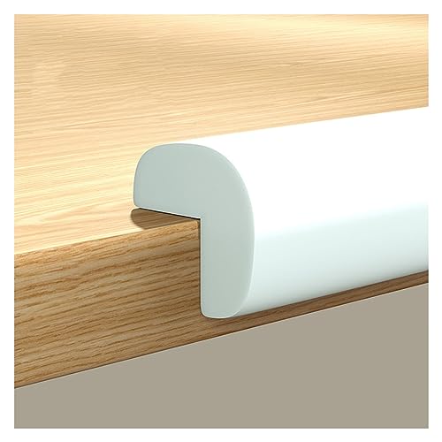 Image of XPLKQXE Sharp Edge Safety Corner Edge Foam Padding, Edge Guards Bumpers Adhesive, Edge Corner Protector Guards for Table Edges & Sharp Corners(White-B,1pcs)