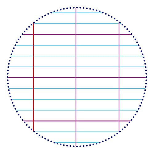 Calligraphe 18197C A Set of 10 Purple Stapled Notebooks (Clairefontaine), 24x32 cm, 96 Seyes TriColoure Pages - Image 2