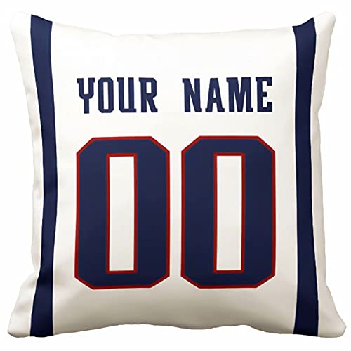 Image of ANTKING Throw Pillow 2 Pack with Custom Name and Number Personalized Gift for Men Women Boys