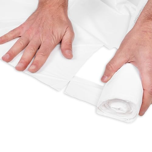 Miniatura 7 de Areso Capas Desechables Para Peluqueria 100 Unidades En Rollo, Capa De Plastico Para Tinte De Pelo En Mujer Y Hombre, Color Blanco