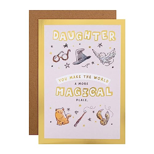 Hallmark Birthday Card for Daughter - Harry Potter Illustrations and Activity