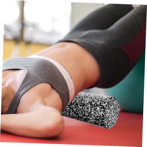 Rodillo de espuma ligero para ejercicio, masaje muscular y columna vertebral, para espalda y cuerpo completo, material de alta densidad, portátil, herramienta fitness para circulación y flexibilidad (30 x 15 cm) miniatura 3