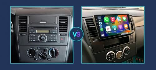 Estéreo Nissan Tiida C11 con Android Auto y Bluetooth para llamadas manos libres 2