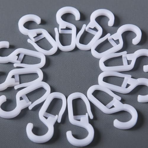 Anillos para postes de cortina plateados con ojales de 30 mm lote de 100 piezas 7
