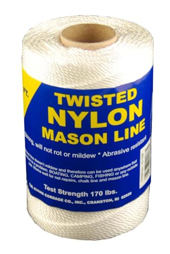 Wellington Puritan 10482 Twisted Nylon Twine/Rope Multi-Purpose Mason Line Many uses Ideal For Boating, Building and Crafts
