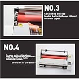 Laminator 450 mm/17.7 A2+ gorąca zimna rolka z dwustronnym maszyną laminowania- idealne do dokumentów, zdjęć, kart