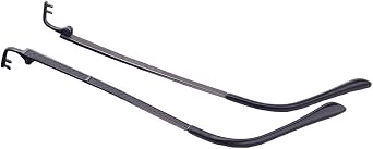 QYAJS 1 Pair Metal Frame Arms Rimless Glasses Legs Eyeglass Eyewear Replacement Temple and 3-in-1 Screwdriver