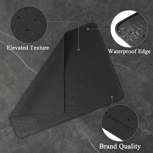 YUHFERA Stove Top Cover for Electric Stove - Silicone Stove Mat for Glass Top, Glass Cooktop Protector for Kitchen,Multi-Functional Oven Covers for Electric Stove (Black,28 x 20) — view 3
